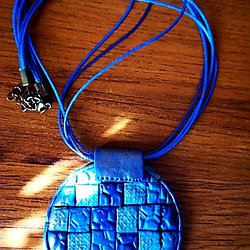 Кулон ручной работы "Морская волна"