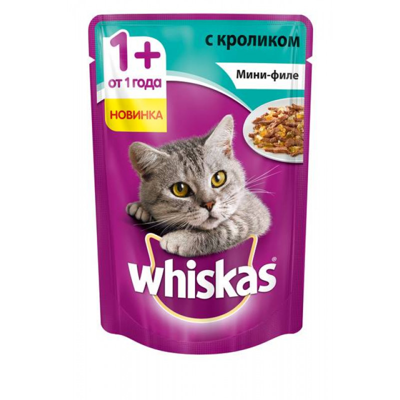 Влажный корм для кошек Вискас Мини-филе Кролик