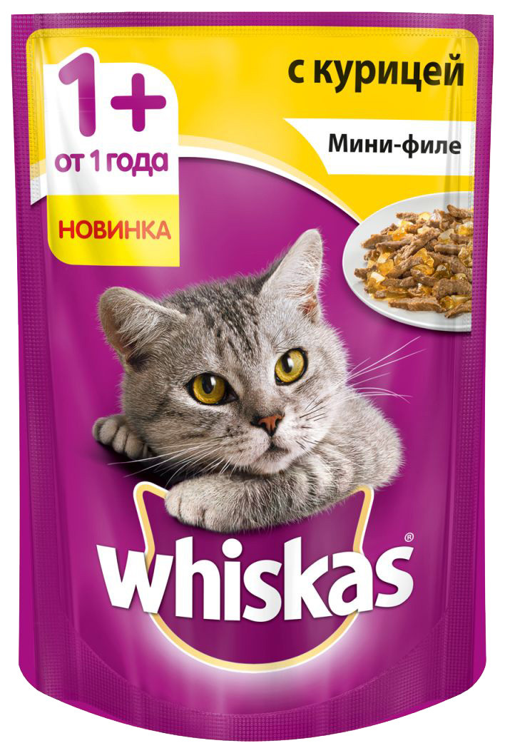 Влажный корм для кошек Вискас Мини-филе Курица