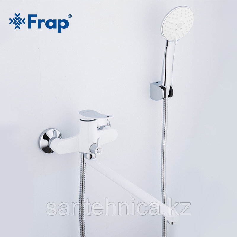 Смеситель для ванны Frap F2245 белый/хром - фото 1 - id-p79040209