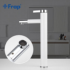 FRAP F1052-15 Смеситель д/раковины высокий белый/хром, фото 3
