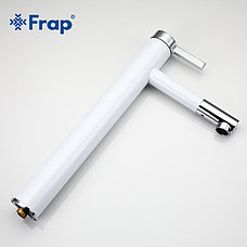 FRAP F1052-15 Смеситель д/раковины высокий белый/хром, фото 5