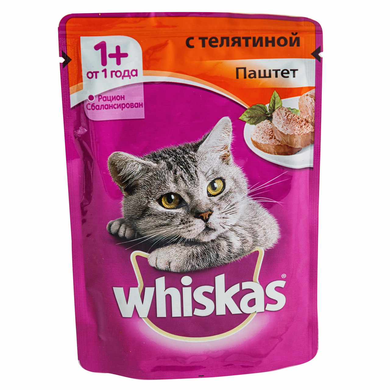 Паштет для кошек Вискас Телятина