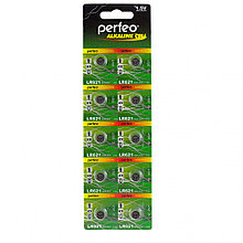 Батарейка Perfeo LR621/10BL Alkaline Cell 364A AG1, 10шт в упаковке, напряжение 1.5 В
