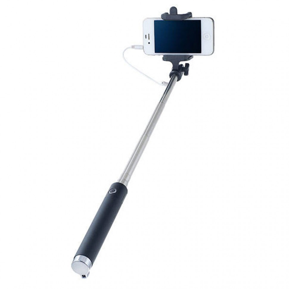 Perfeo M7 Selfie Stick/ 19-80 cm/ 3.5 mm audio cable/ Black