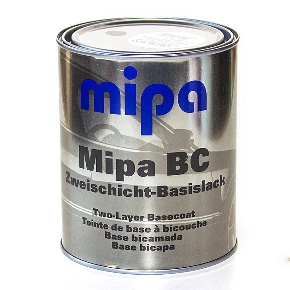 MIPA BC 2 Shicht-Basislack двухслойный базовый лак 1 л (super black) - фото 1 - id-p79044062