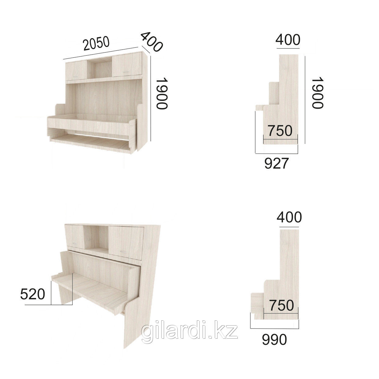 Стол-кровать трансформер "Alina" - фото 3 - id-p21870852