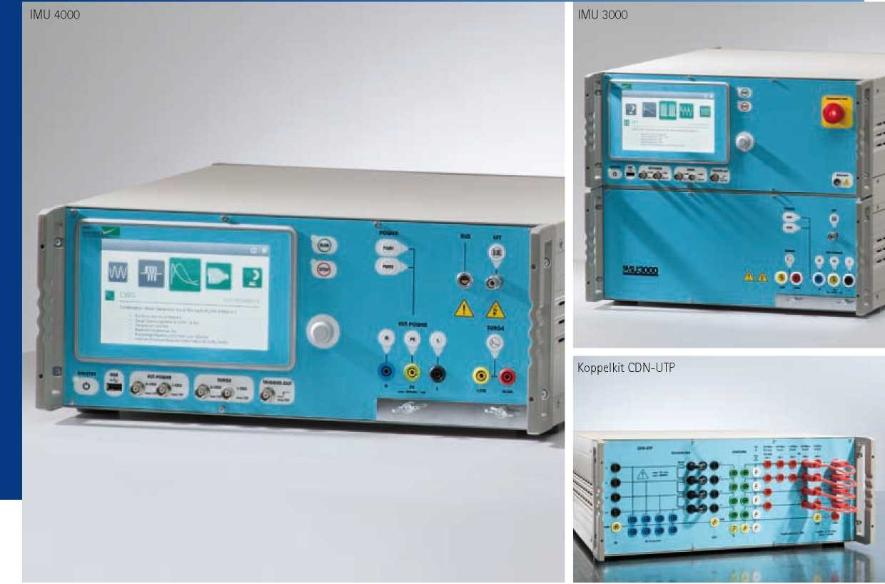 IMU 4000 / IMU 3000 Испытательная установка для исследований проводной помехоустойчивости