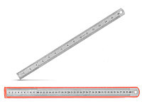 Линейка металлическая 40см Китай 0,7мм