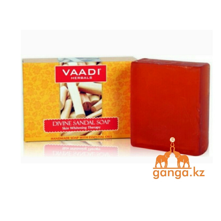 Мыло с Сандалом и Куркумой (Divine sandal soap VAADI Herbals), 75 гр
