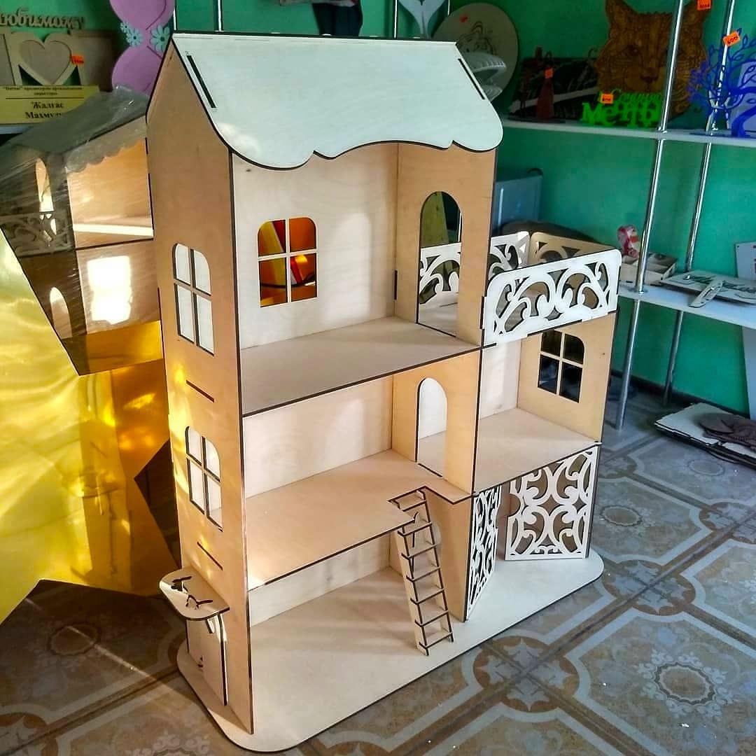 Кукольный ЭКО домик, без мебели (49х43х43см) - фото 1 - id-p74060954