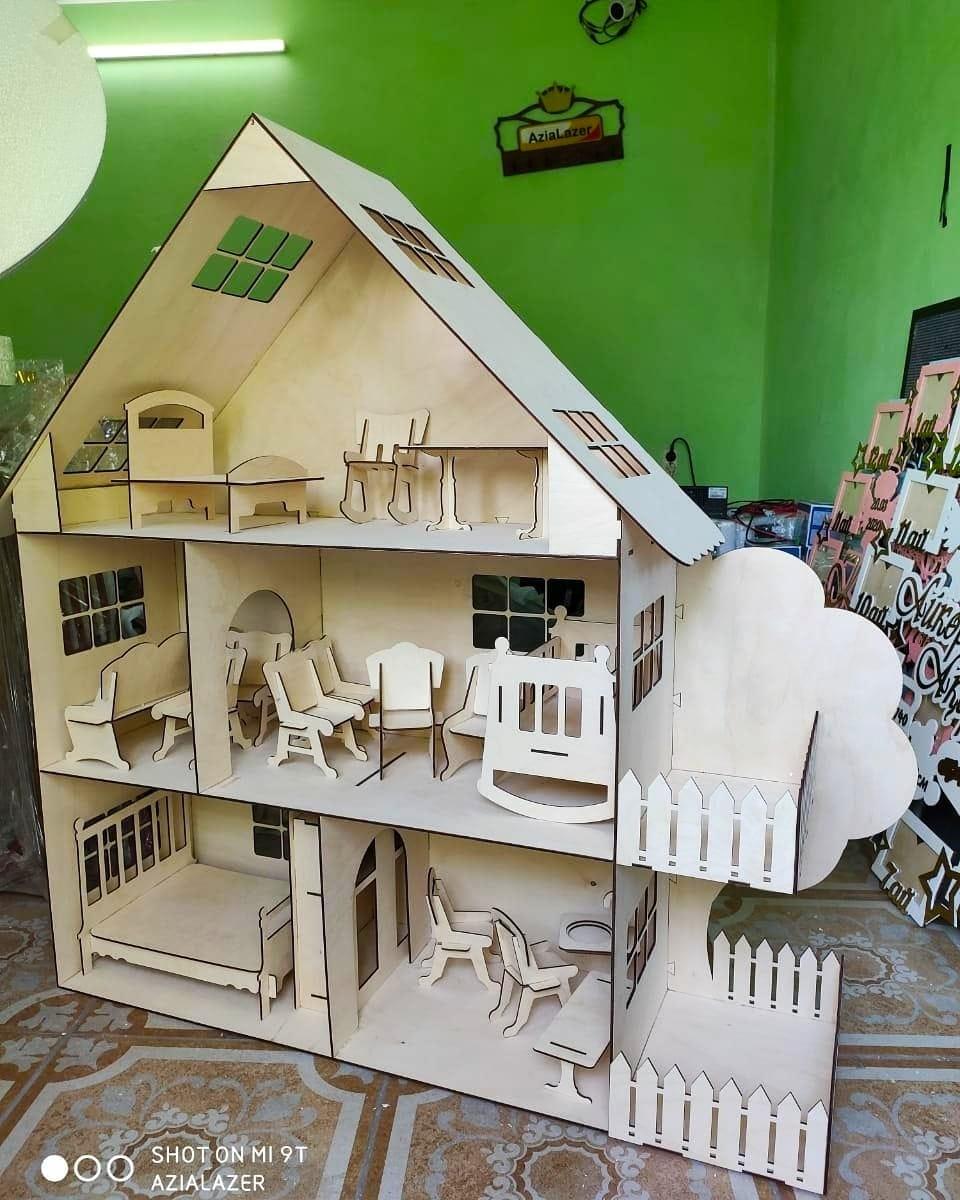 Кукольный ЭКО домик, без мебели (110х110х31см) - фото 2 - id-p74145437