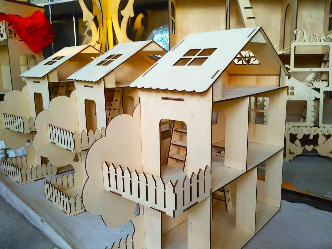 Кукольный ЭКО домик, без мебели (55х50х20см), фото 1