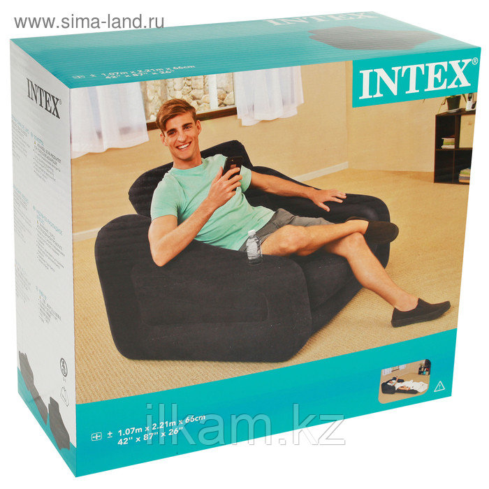 Кресло-трансформер надувное ,INTEX, 107 х 221 х 66 см