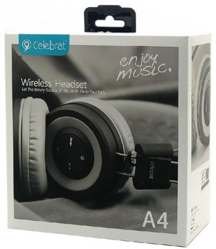 Bluetooth наушники Celebrat A4 Gray
