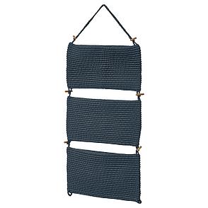 НОРДРЭНА Подвесной модуль д/хранения, синий, 35x90 см, фото 2