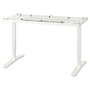 БЕКАНТ Подстолье для столешницы, белый, 140x60 см, фото 2