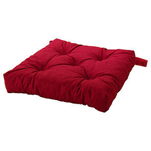 МАЛИНДА Подушка на стул, красный, 40/35x38x7 см, фото 2