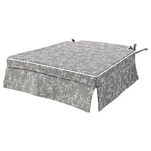 ЭЛЬСЭБЭТ Подушка на стул, серый, 43x42x4.0 см, фото 2