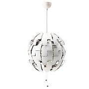 ИКЕА ПС 2014 Подвесной светильник, белый, серебристый, 52 см