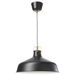 РАНАРП Подвесной светильник, черный, 38 см, фото 2