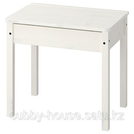 СУНДВИК Стол с отделением для хранения, белый, 60x45 см, фото 2