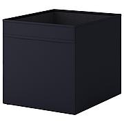 ДРЁНА Коробка, черный, 33x38x33 см