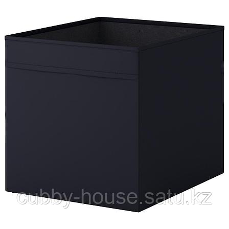 ДРЁНА Коробка, черный, 33x38x33 см, фото 2
