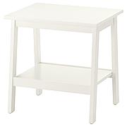 ЛУНАРП Придиванный столик, белый, 55x45 см