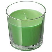 СИНЛИГ Ароматическая свеча в стакане, Яблоко и груша, зеленый, 7.5 см