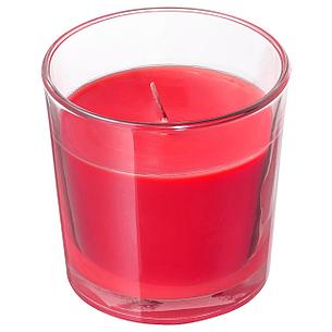 СИНЛИГ Ароматическая свеча в стакане, Красные садовые ягоды, красный, 7.5 см, фото 2