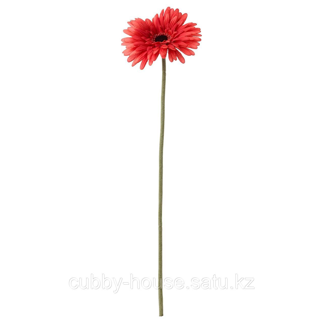 СМИККА Цветок искусственный, Гербера, красный, 50 см