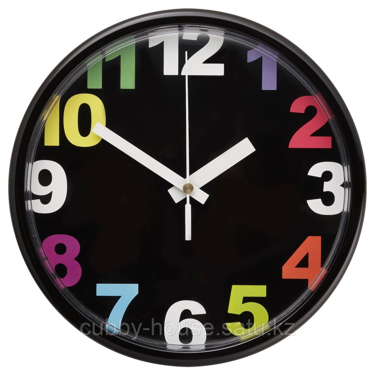 ЮККЕ Настенные часы, разноцветный, 23 см
