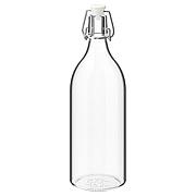 КОРКЕН Бутылка с пробкой, прозрачное стекло, 1 л