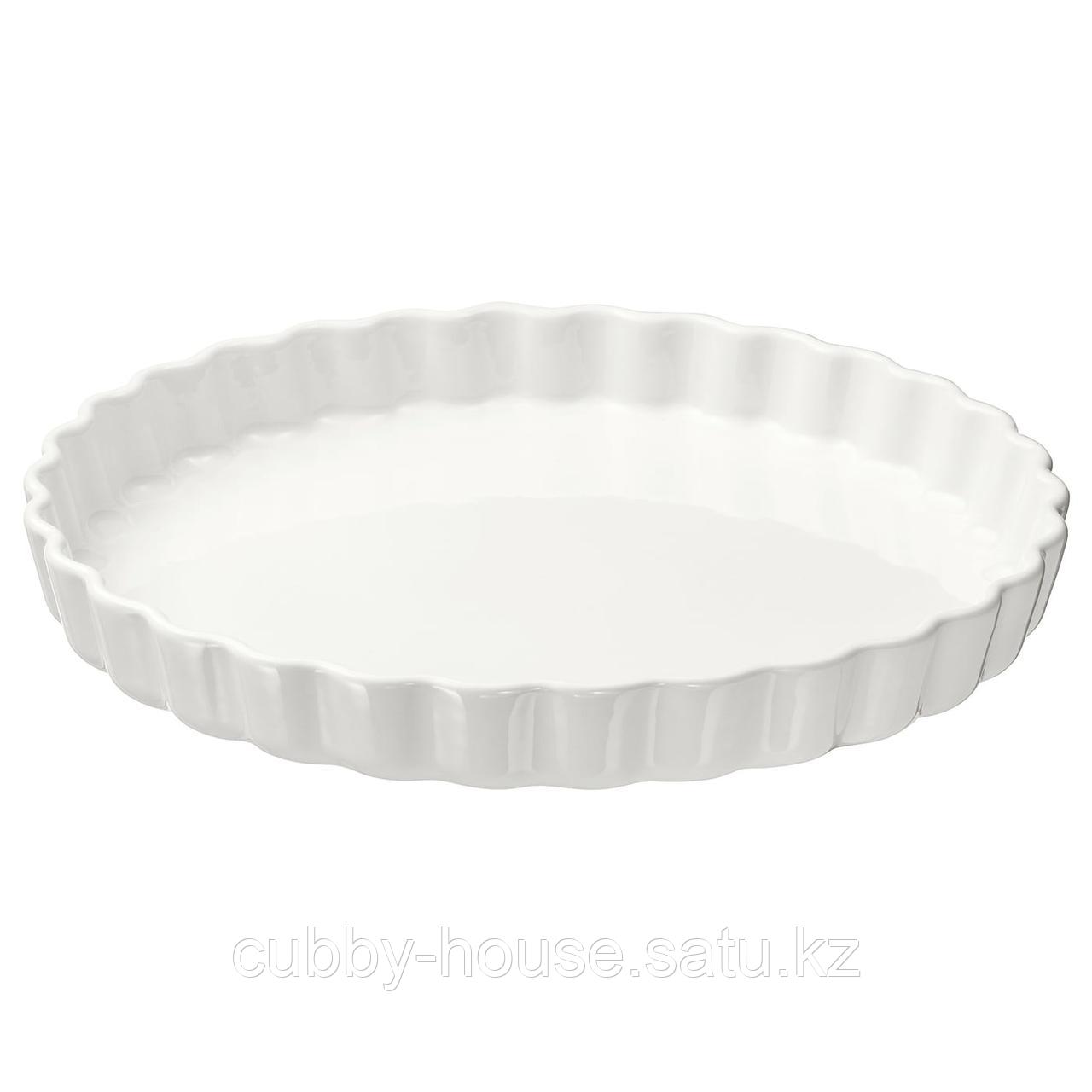 ВАРДАГЕН Форма для открытого пирога, белый с оттенком, 32 см