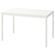 ВАНГСТА Раздвижной стол, белый, 120/180x75 см