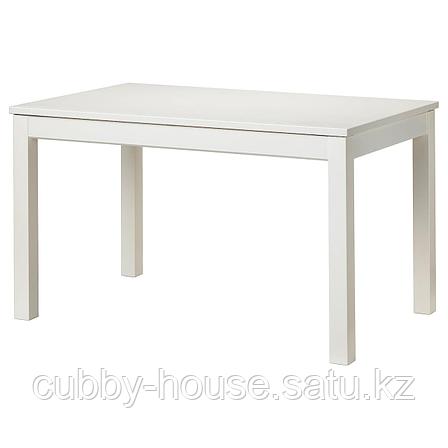 ЛАНЕБЕРГ Раздвижной стол, белый, 130/190x80 см, фото 2