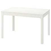 ЭКЕДАЛЕН Раздвижной стол, белый, 120/180x80 см