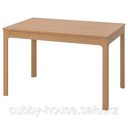 ЭКЕДАЛЕН Раздвижной стол, дуб, 120/180x80 см, фото 2