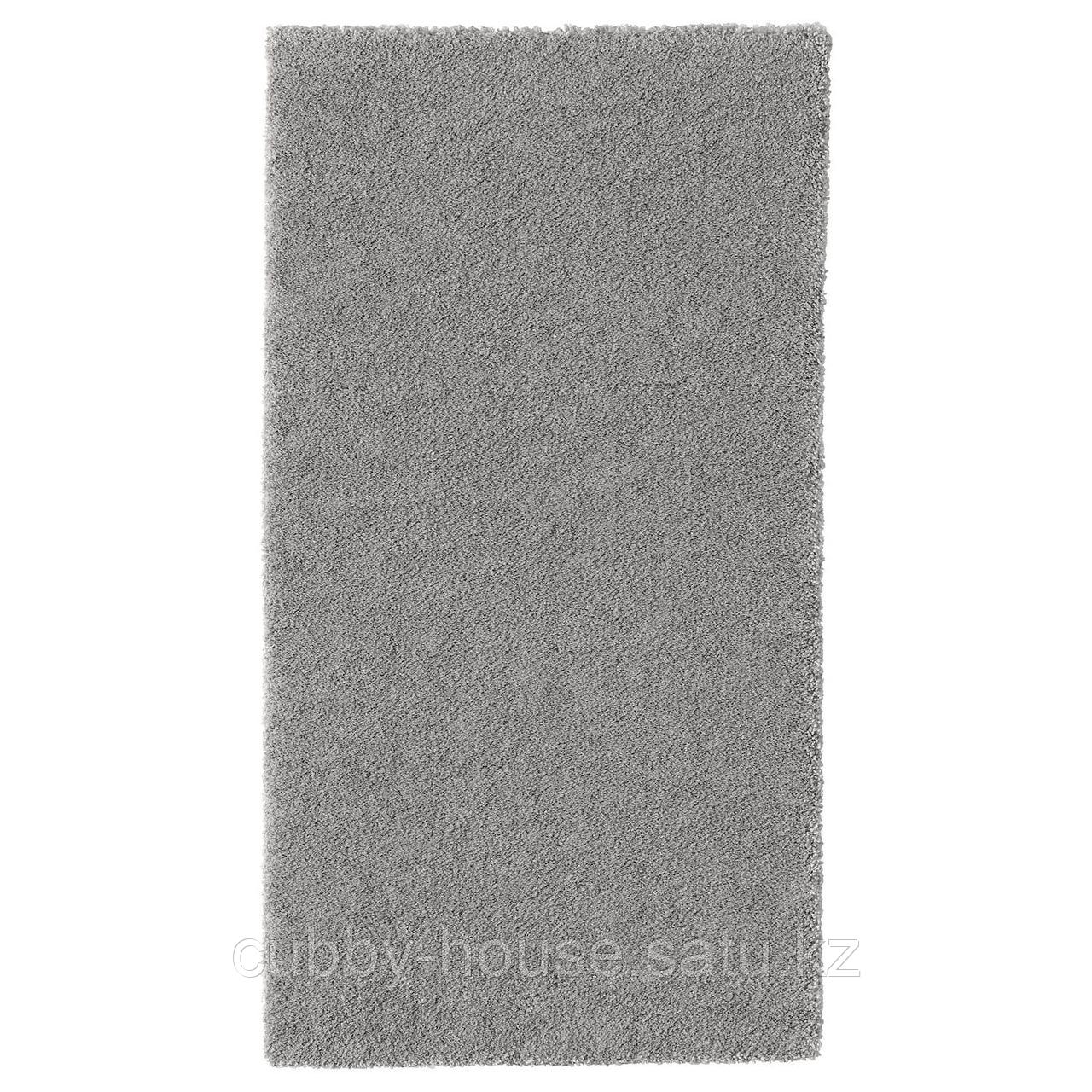 СТОЭНСЕ Ковер, короткий ворс, классический серый, 80x150 см