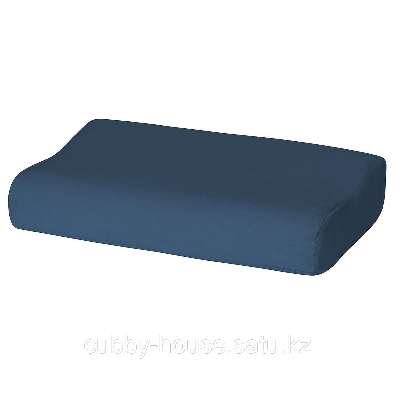 РОЛЛЕКА Наволочка д/подушки(ппу/эфф памяти), темно-синий, 33x50 см
