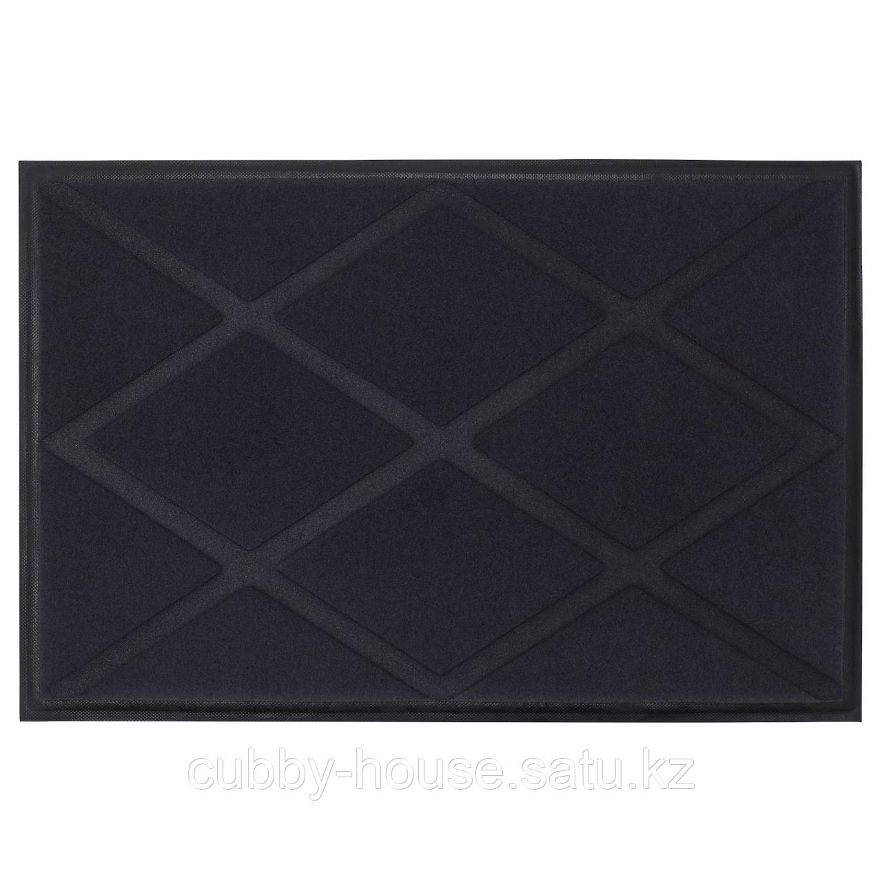 ОКСБИ Придверный коврик, серый, 60x90 см