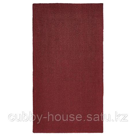 ТЮВЕЛЬСЕ Ковер, короткий ворс, темно-красный, 80x150 см, фото 2