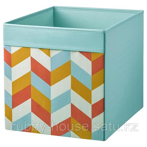 ДРЁНА Коробка, разноцветный, 33x38x33 см, фото 2