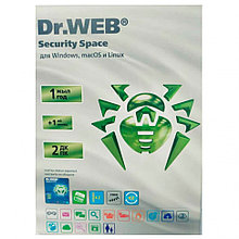 Антивирус Dr.Web Security Space (NEW коробка) для всех устройств 2018, 12 мес+1мес., 2 устройства