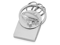 Брелок с самолетом, серебристый