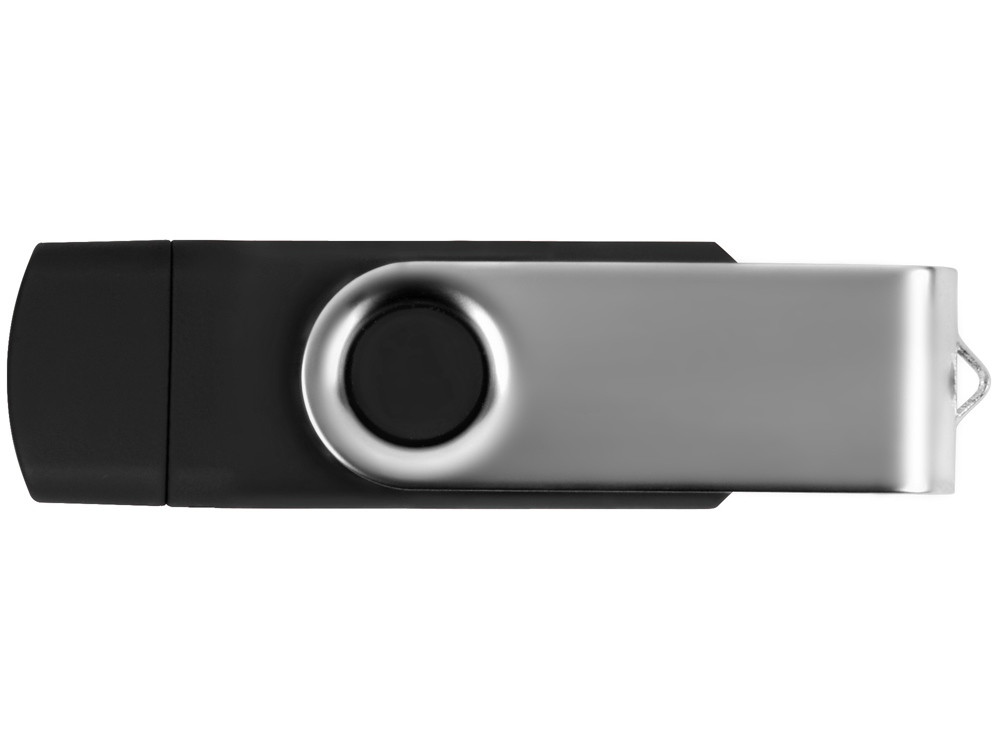 USB/micro USB-флешка 2.0 на 16 Гб Квебек OTG, черный - фото 4 - id-p79083599