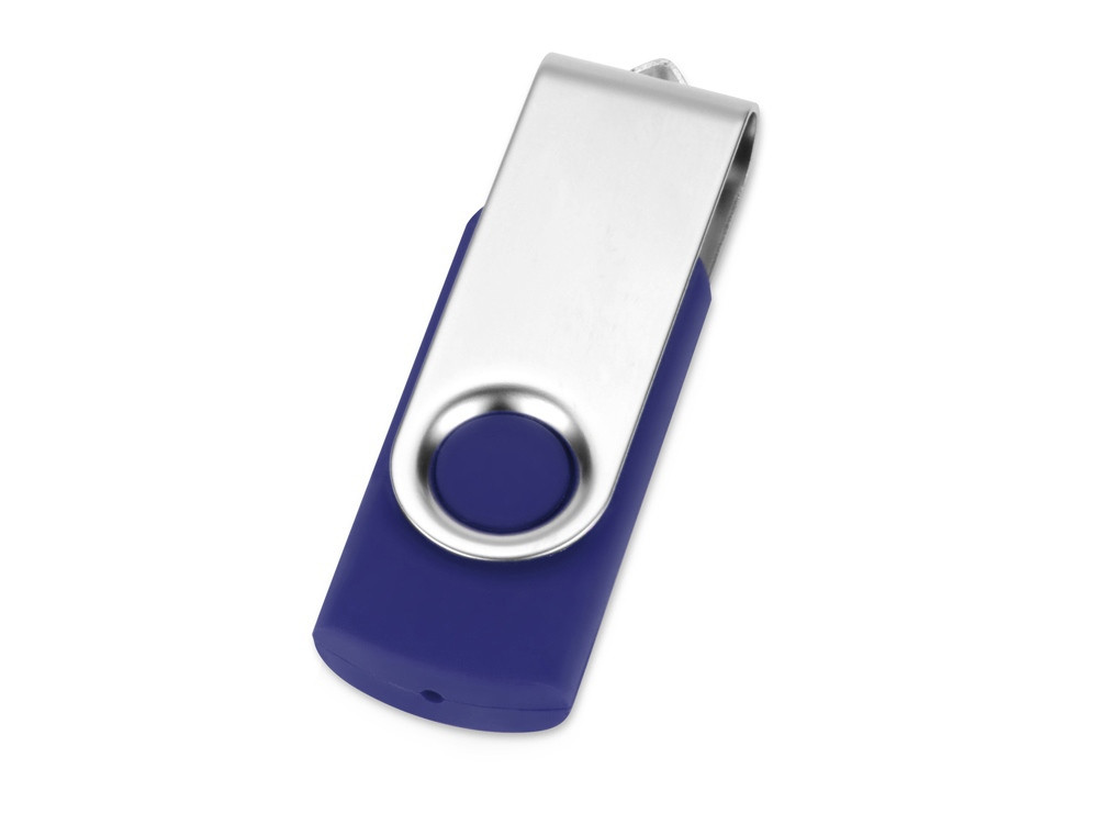 Подарочный набор On-the-go с флешкой, ручкой и зарядным устройством, синий - фото 3 - id-p79083698