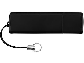 Флеш-карта USB 2.0 16 Gb металлическая с колпачком Borgir, черный, фото 2