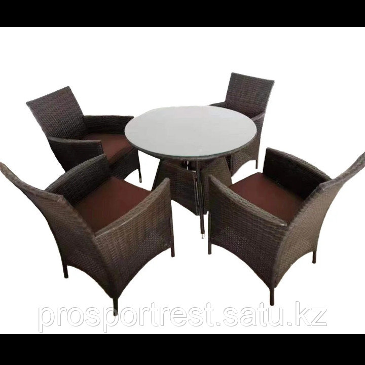 Круглый стол с 4-мя стульями "Мельбурн"